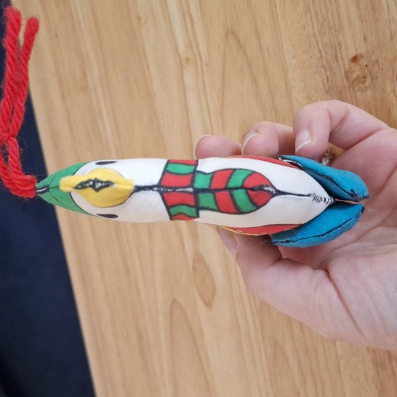 Goose Toy 1960s handmade puffett holiday ornament. - Picture 5 of 5